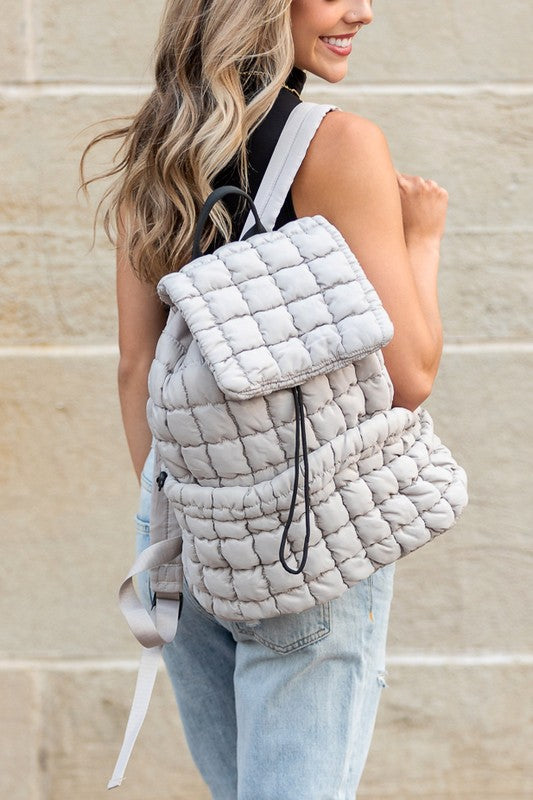 Stevie Quilted Puffer Backpack